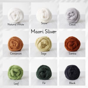 Maori Sliver One Ounce for Wet and Dry Felting