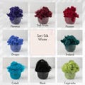 Sari Silk Waste Half Ounce for Felting, Spinning, Art Batts, and Fiber Arts Projects