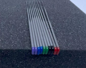 Felting Needle Sampler Set in Tube, Ten Needles, Color Coded, Star Felting Needles, Twisted Felting Needles, Wool Painting, Felting Tools