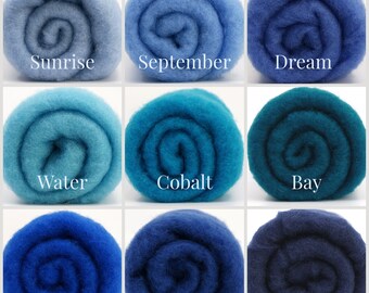New Zealand Carded Wool Batt One Ounce for Wet and Dry Felting, short fiber