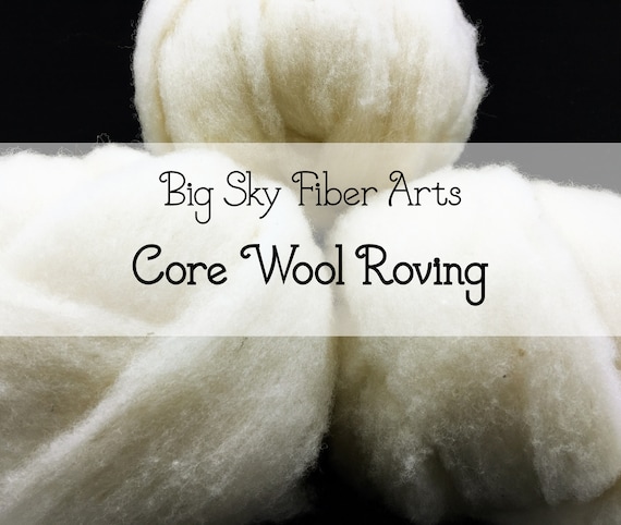 Core Wool Roving, Two Ounces, Needle Felting, 3D Felting, Needle Felted  Animal, Wool Stuffing 