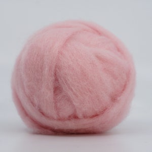 Bulky Carded Corriedale One Ounce for Needle Felting Candy Floss