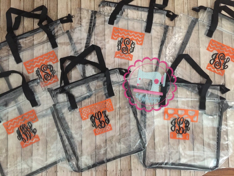 Clear TN STADIUM custom bags