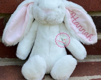 Personalized Mud Pie Plush Bunny, personalized Easter bunny, baby shower gift, personalized baby gift, baby boy gift , baby girl gift