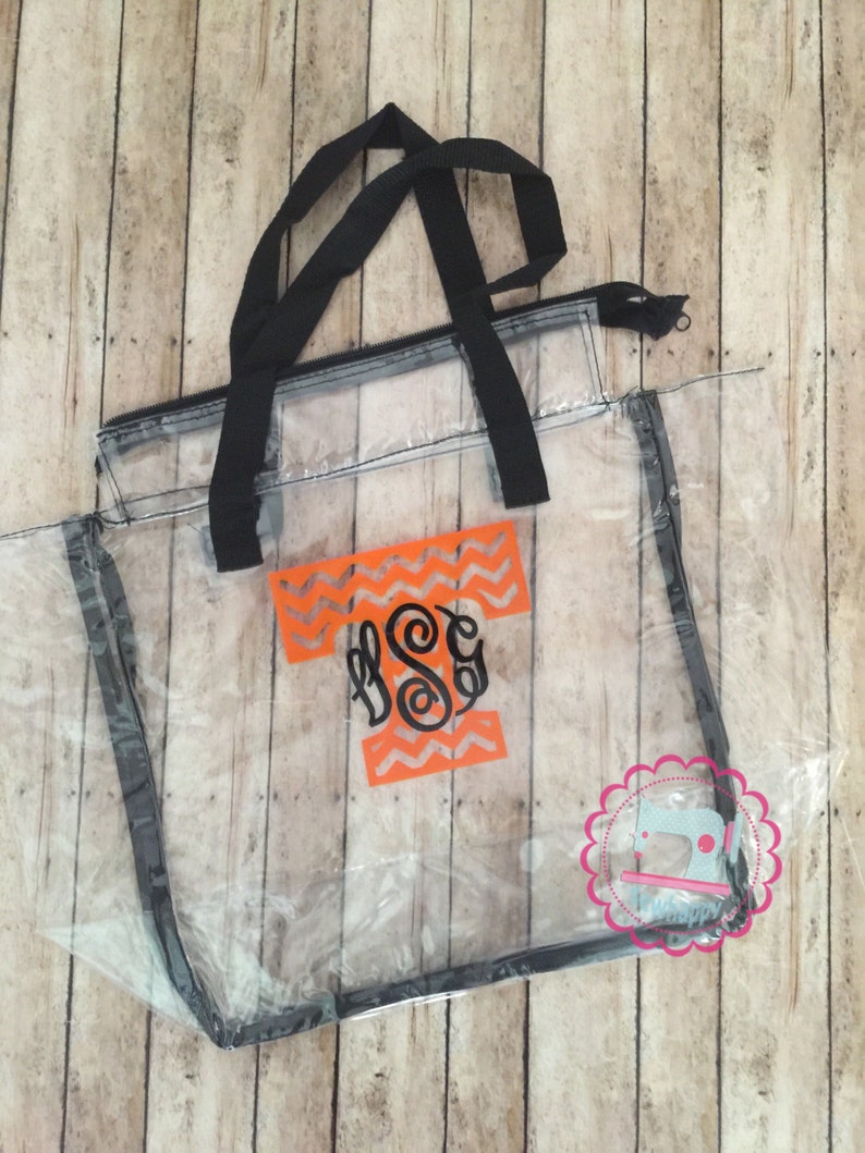 Clear TN STADIUM custom bags