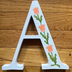 Hand Painted Wooden Letters - Etsy