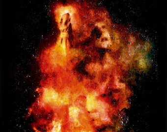 Witch Art / Witches / Wicca / Postcards / Art Postcard / Rogo / La Quema-Ardente / Wicca / Gift