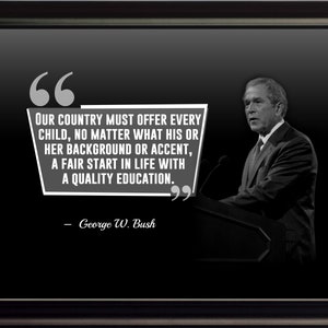 George W. Bush Our Country Poster, Print, Picture or Framed Photograph