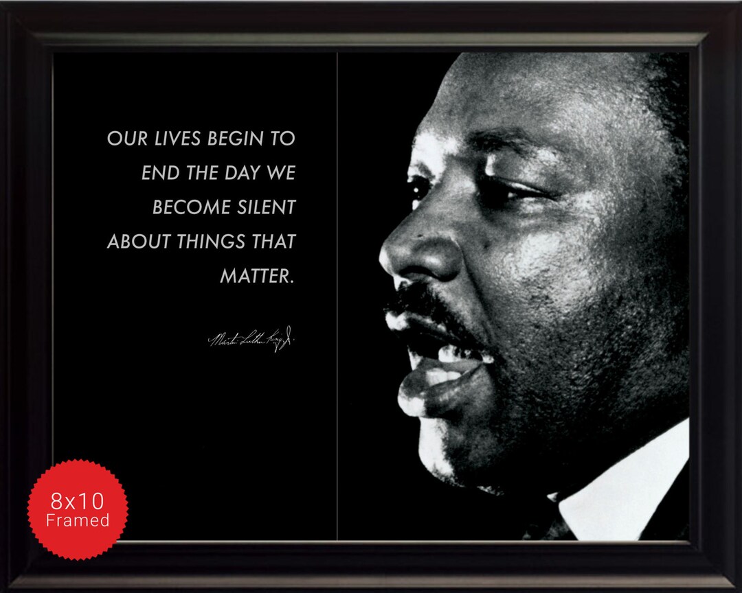 Martin Luther King Jr Photo, Picture, Poster or Framed Quote - High ...