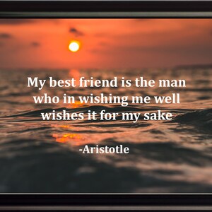 Aristotle My best friend Poster, Print, Picture or Framed Photograph