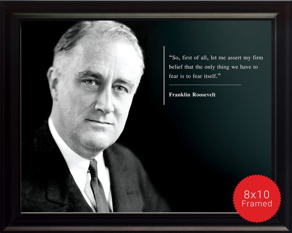 Franklin Roosevelt Foto Bild Poster Oder Gerahmte Zitat Etsy