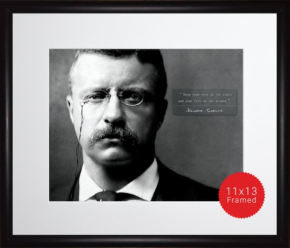 Theodore Teddy Roosevelt the Man in the Arena Quote 19x25 Matted Framed Poster