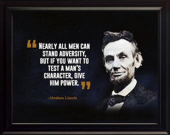 Abraham Lincoln Nearly All Men Poster, Print, Picture or Framed Photograph