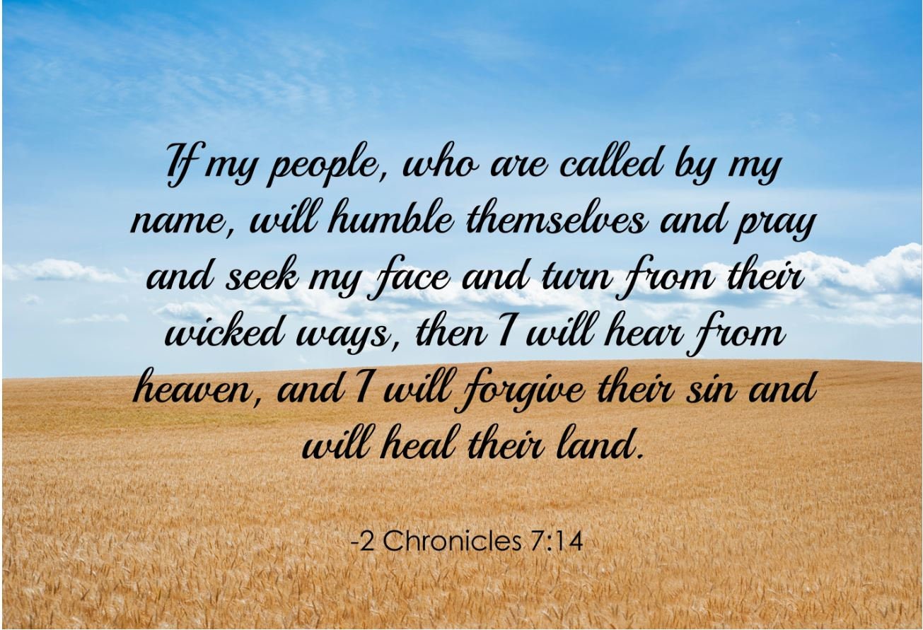 2 chronicles 7 14 if my poster print picture or framed etsy