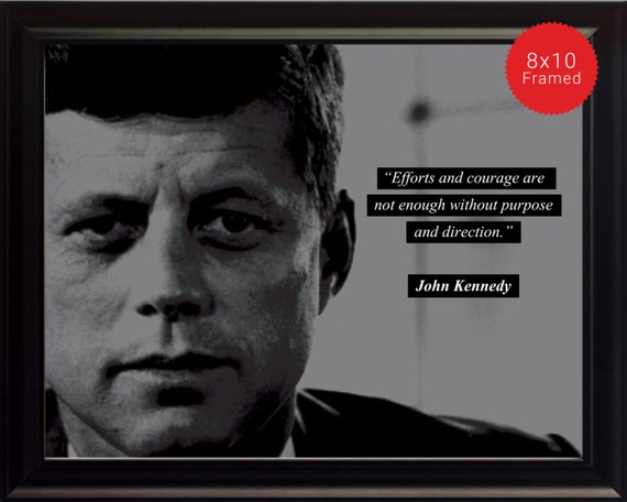 John F Kennedy Jfk Foto Bild Poster Oder Gerahmte Zitat Etsy