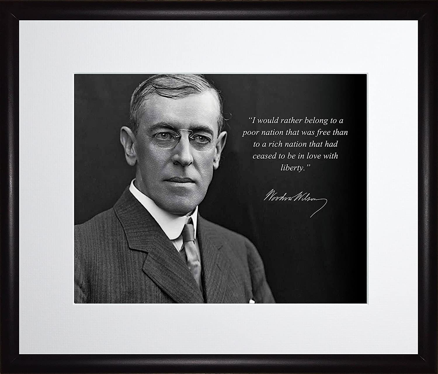 Woodrow Wilson Famous Quotes Woodrow Wilson Quote I Would Rather Us President Portrait | Etsy Hong Kong