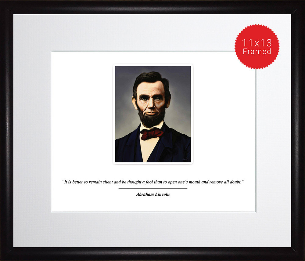Abraham Lincoln Photo, Picture, Poster or Framed Quote \, image size:1000x855