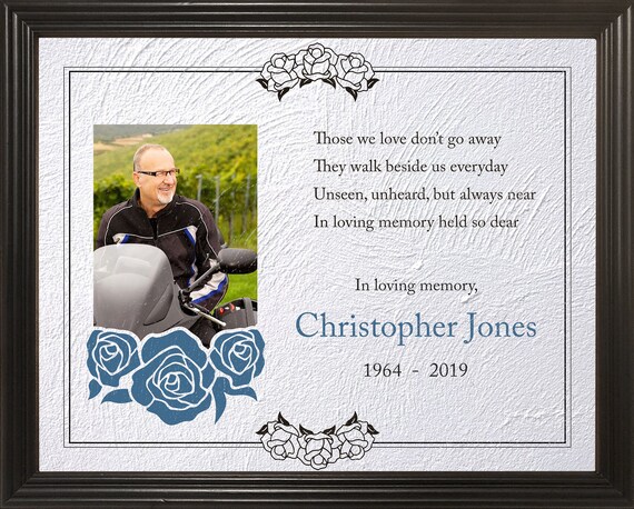 In Loving Memory Frame Print Gift Personalised Those We Love Memorial Framed