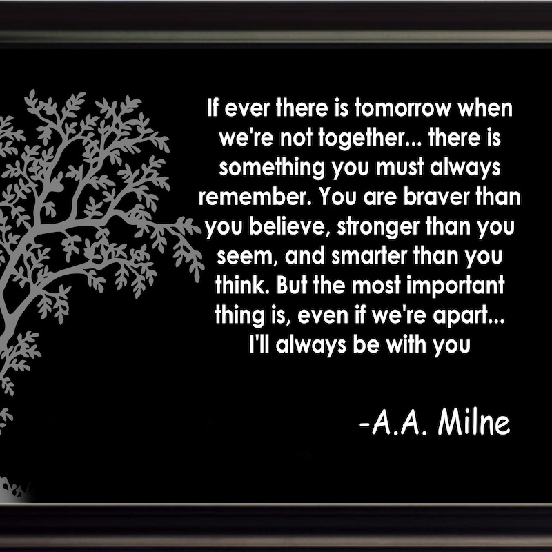A a Milne Quote - Etsy