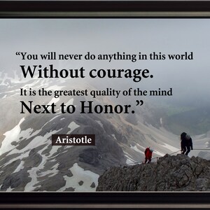 Aristotle You Will Never Poster, Print, Picture or Framed Photograph