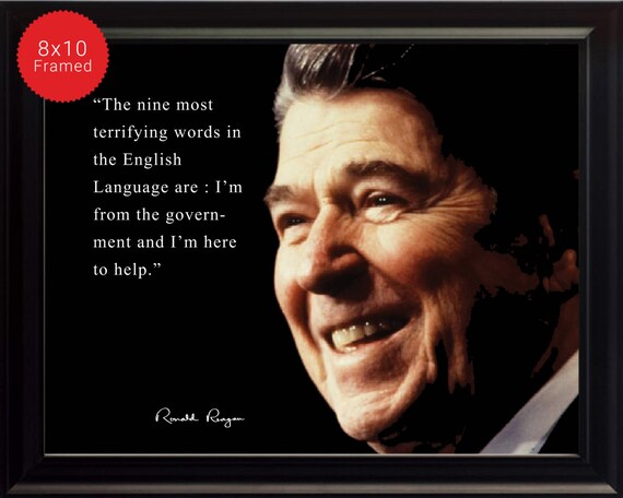 But Verify" Quote Photo Picture Ronald Reagan "Trust Poster or Framed
