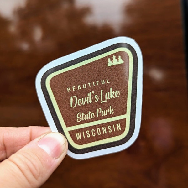 Wisconsin State Park Sticker Etsy