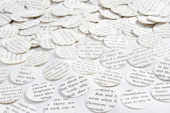 Confetti Made Using Game Of Thrones Book Pages Paper Circles Etsy