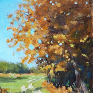 Autumn in New Forest Original, impressionist, landscape, oil painting, Art image 1