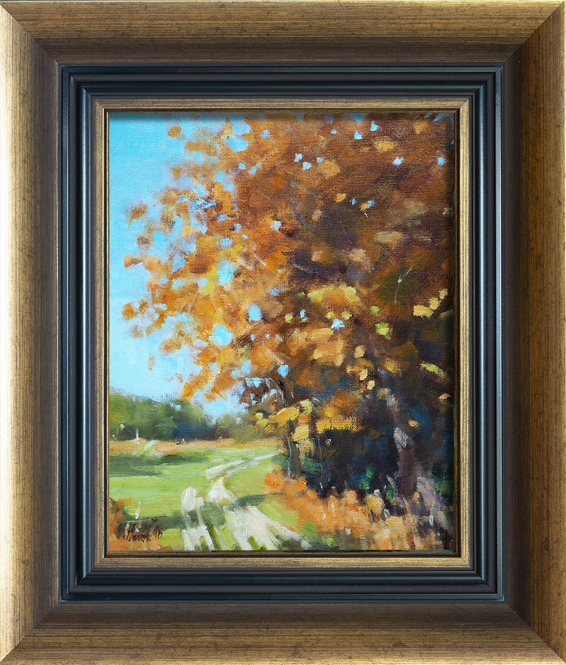Autumn in New Forest Original, impressionist, landscape, oil painting, Art image 2