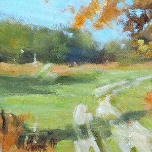 Autumn in New Forest Original, impressionist, landscape, oil painting, Art image 4