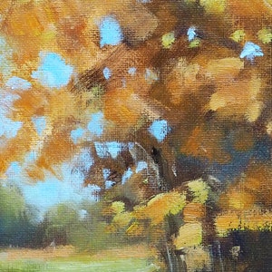 Autumn in New Forest Original, impressionist, landscape, oil painting, Art image 5