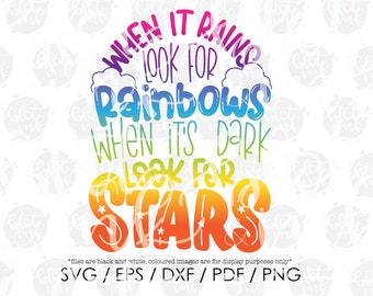 Download Look For Rainbow Svg Etsy