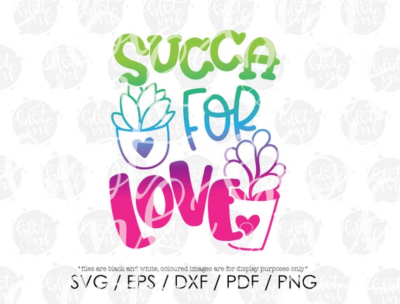 Succa For Love Svg Cute Kids Boy Girl Valentines Cactus Etsy