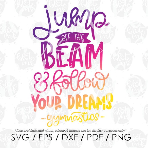 Jump off the Beam Svg - Etsy