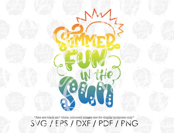 Download Summer Fun In The Sun Summer Svg Sunshine Hand Lettered Etsy
