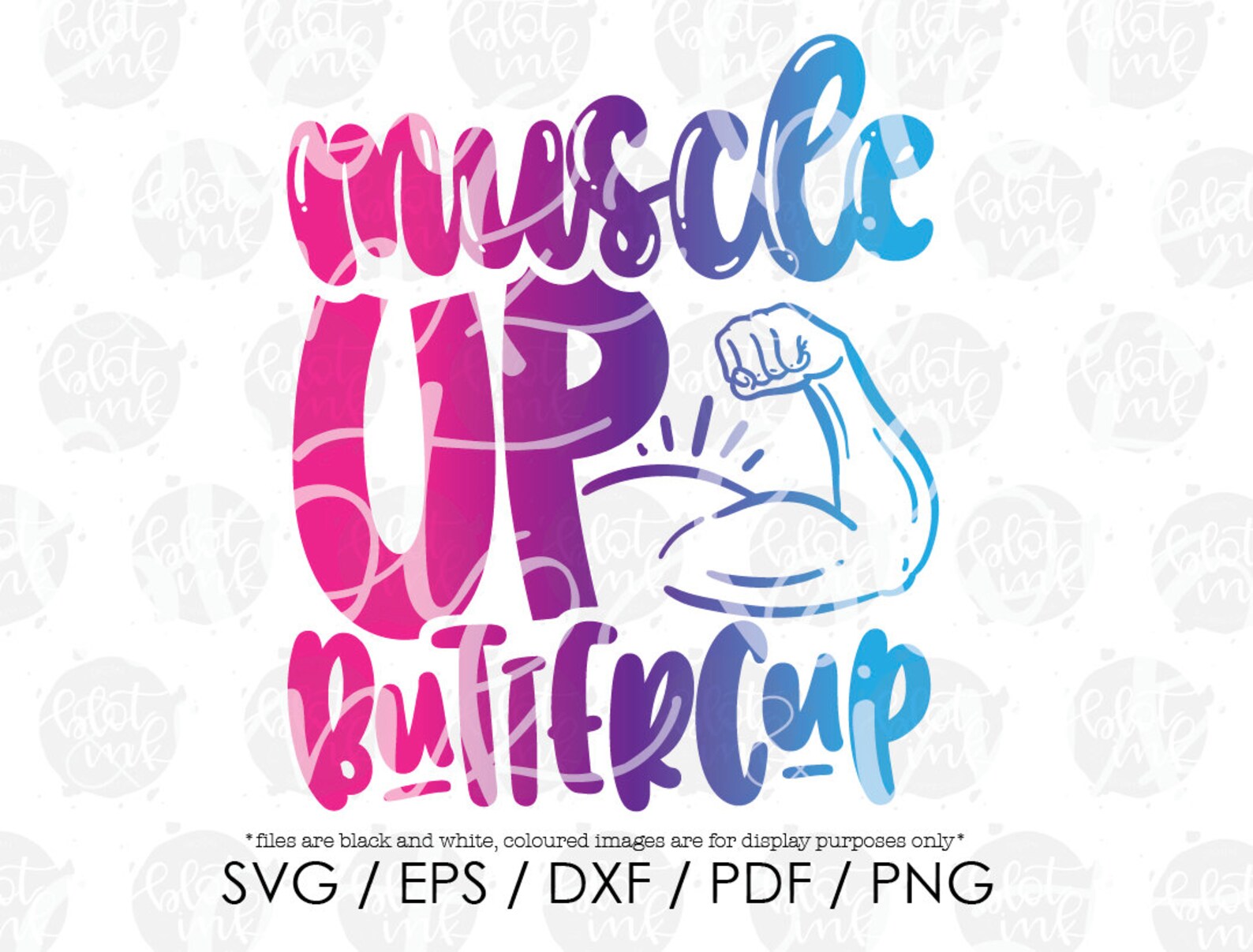 Muscle up Buttercup SVG Funny Gym Motivation Work Out Etsy