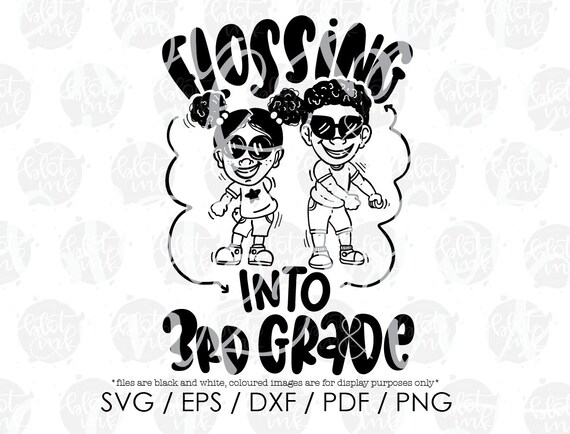 Flossing Into Third Grade Svg Cute Kids 3rd Grade Floss Kid Etsy
