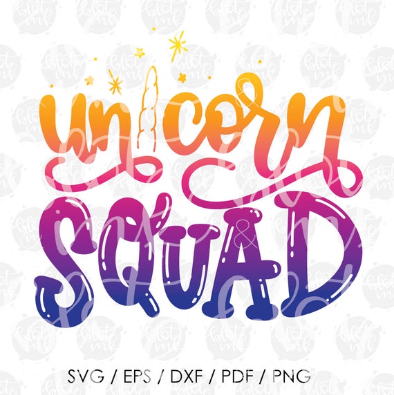 Download Unicorn Squad SVG Unicorn Kids Adults Squad T-shirt Design ...