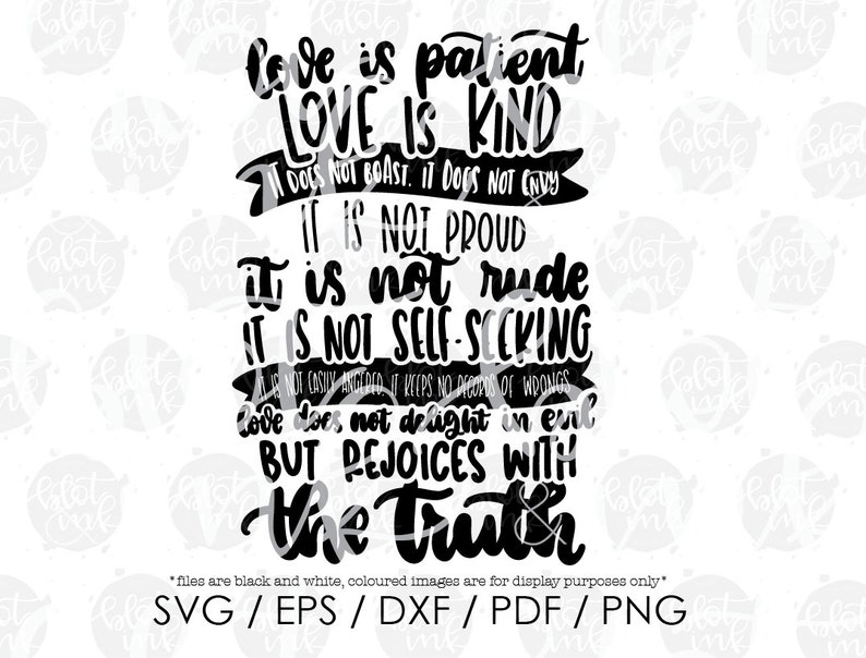 Download Love Is Patient Love Is Kind SVG Bible Verse Love ...