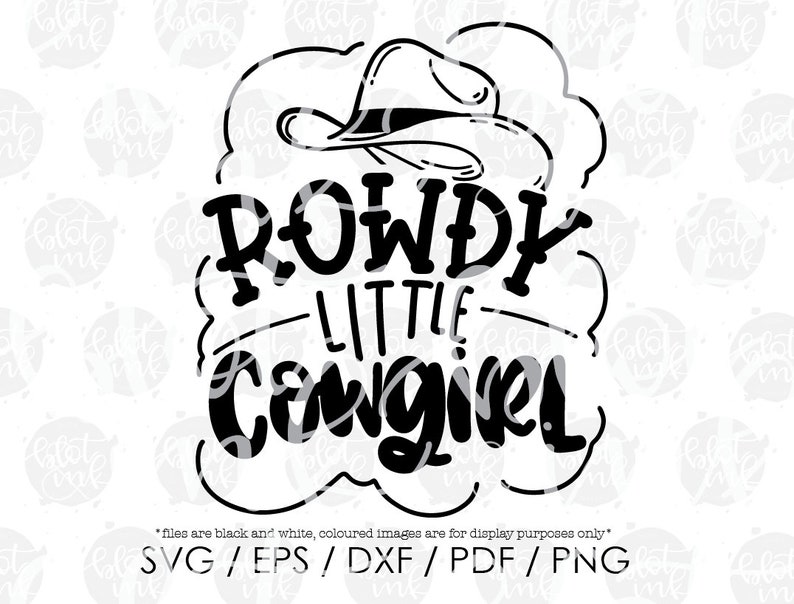 Download Rowdy Little Cowgirl SVG Cute Kids Girls Southern South | Etsy