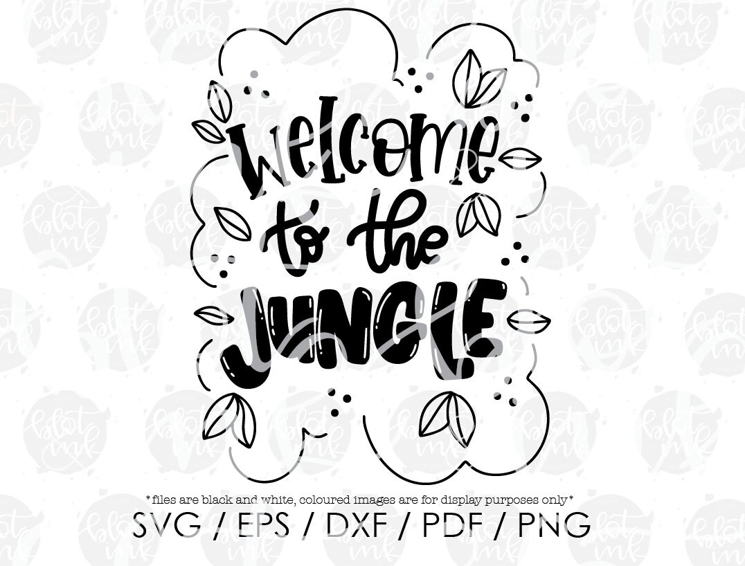 to the Jungle SVG Jungle Animal Wild Child Kids Etsy