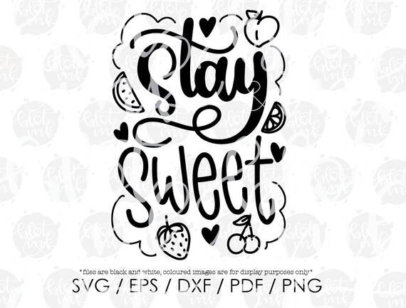 Stay Sweet Svg Summer Fruits Cute T Shirt Design Cute Kids Etsy