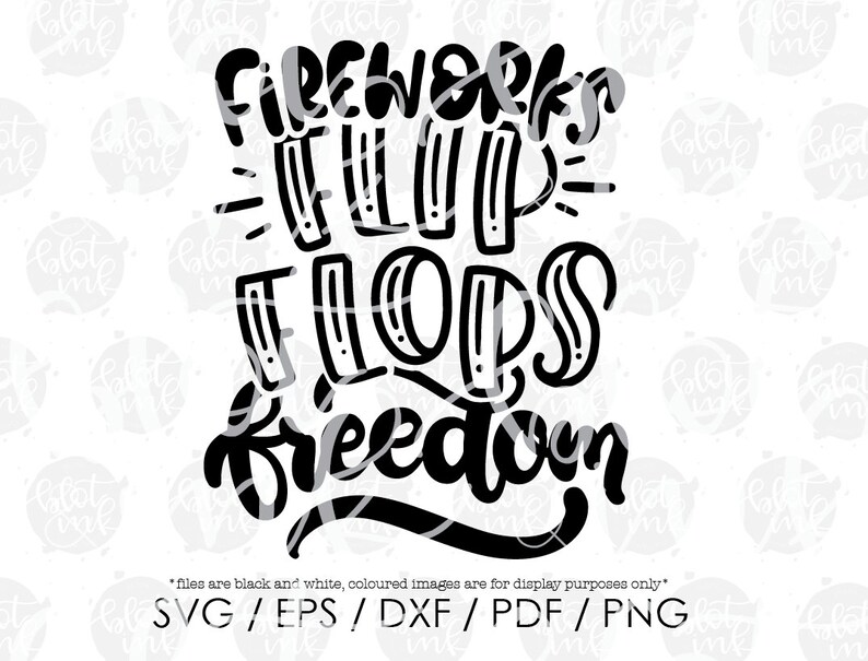 Download Fireworks Flip Flops Freedom SVG Fourth Of July Kids ...