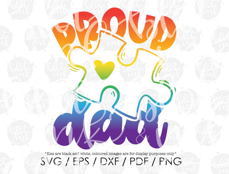 Download Proud Dad SVG Autism Awareness Parent Puzzle Piece Love | Etsy