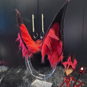 Alastor Hazbin Hotel inspired ears | Cosplay ears