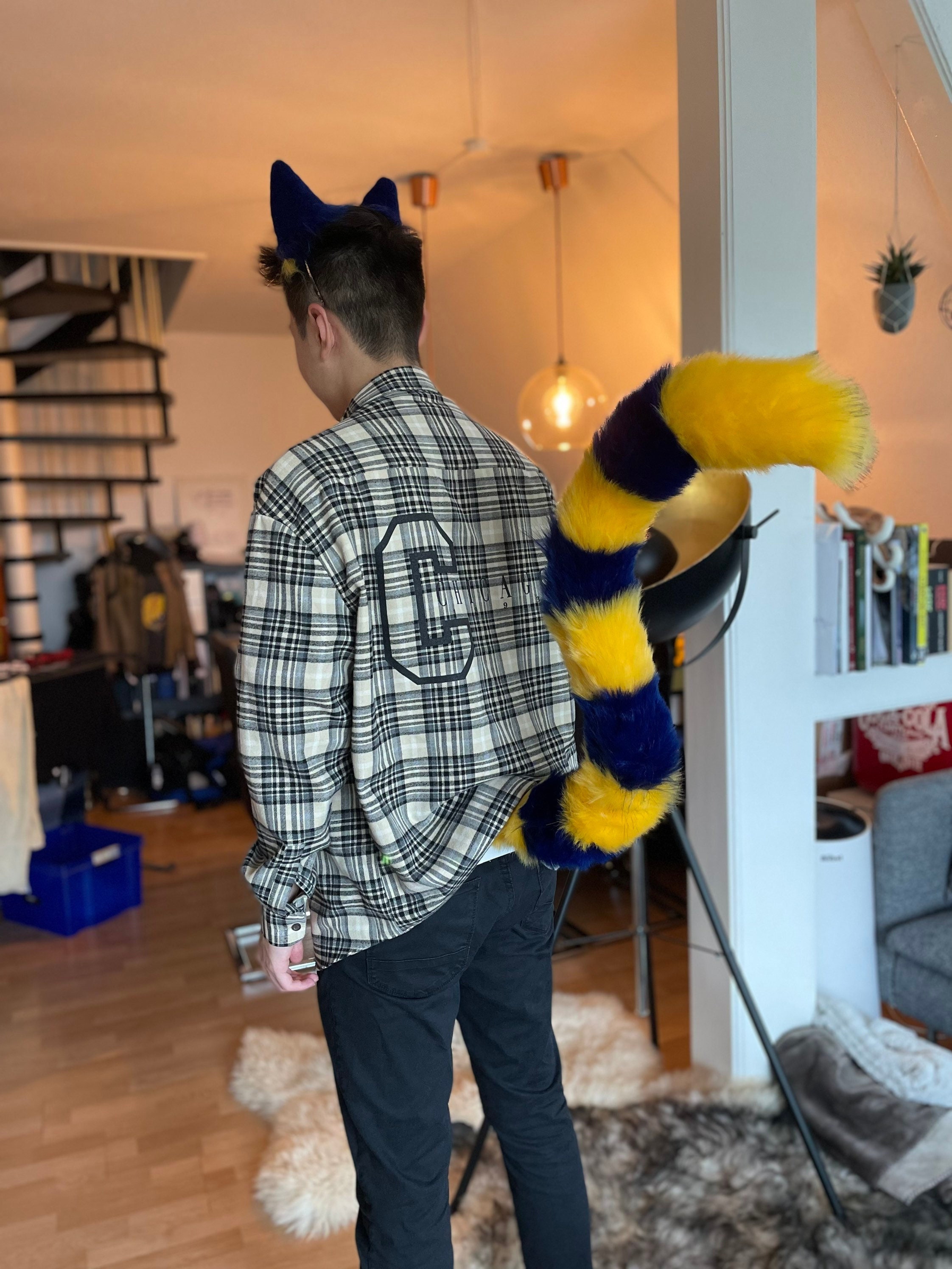 Ankha Inspired Tail Cosplay Cat Tail Etsy