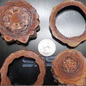 Knobcone pine cone slices and circles for making your own pinecone pendant