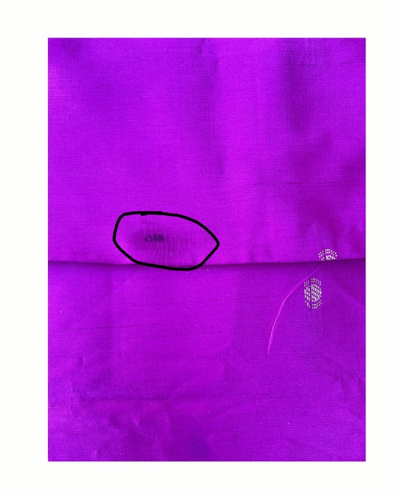 Fuchsia pink Silk Sari, Purple Pink Gold Banarsi … - image 8