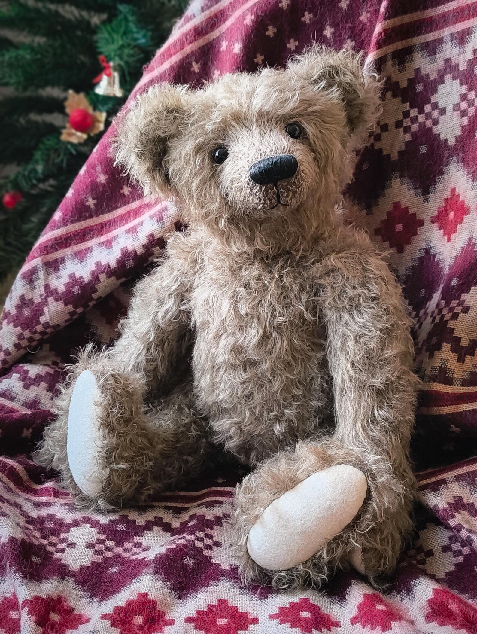 Classic Mohair Bear Pattern Sewing, 43 Cm 17 Inches Growler Teddy Bear ...