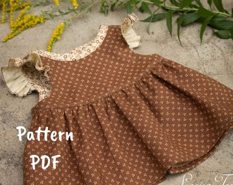 PDF classic teddy bear dress pattern, 17 inch teddy bear sewing pattern, plush artist bear clothes patterns